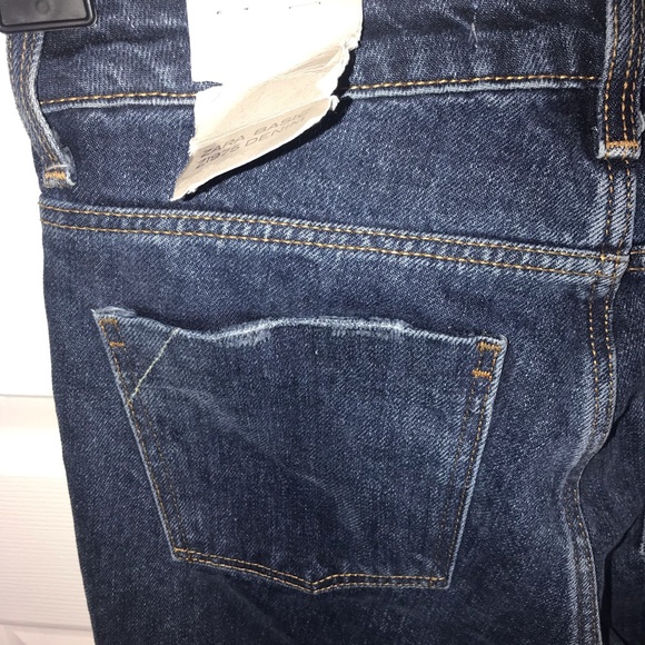 NWT ZARA Womens Dark wash Straight Leg Jeans - Picture 8 of 8